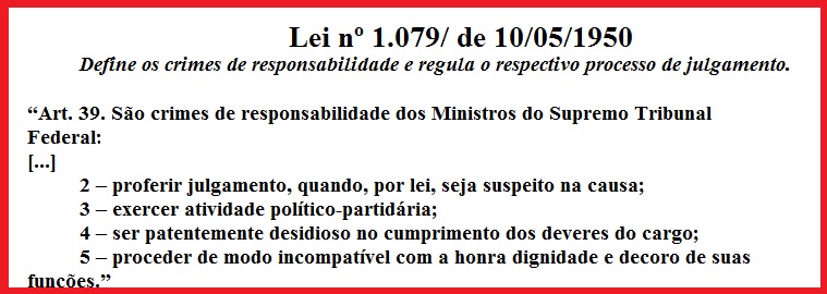 crimes de responsabilidade dos juizes