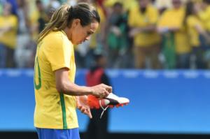 A jogadora brasileira Marta durante partida contra&nbsp;&hellip;