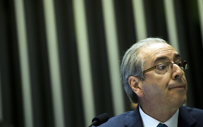 Cunha pareceu respirar aliviado depois da leitura do pedido de impeachment protocolado na Casa contra a presidente Dilma . Foto: Marcelo Camargo/ Agência Brasil - 3.12.15