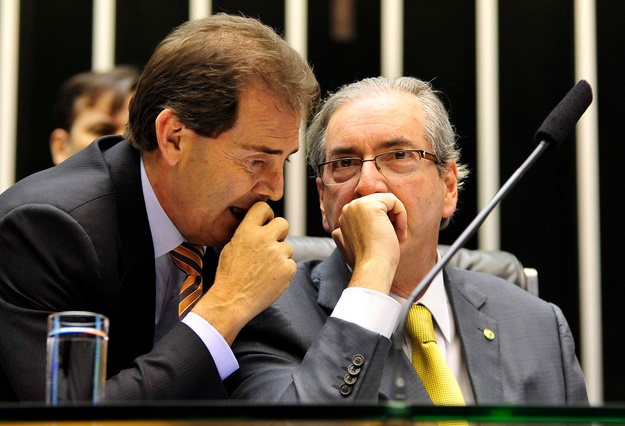 Paulo Pereira da Silva, o Paulinho do Solidariedade e da Força Sindical, e Eduardo Cunha Cunha, presidente da Câmara