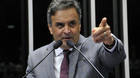 Senador Aécio Neves (PSDB-MG) durante discurso no Plenário do Senado Federal